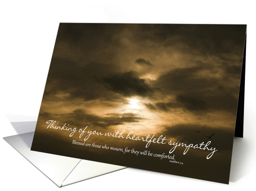 Autumn / Fall Sky, Sympathy Card - Heartfelt Sympathy card (993549)