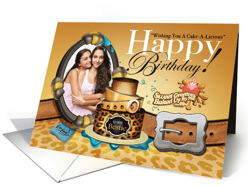 Glam Shot Photo And Birthday Cake card (1342588)