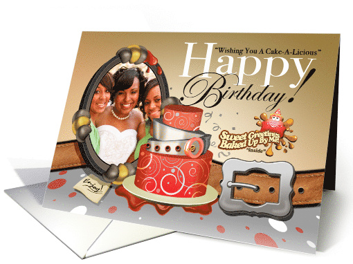 Pretty Sassy Birthday Cake card (1342672)