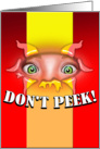 Don’t Peek! card