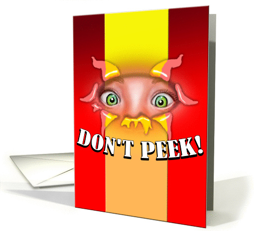 Don't Peek! card (309421)