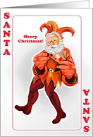 Joker Claus card
