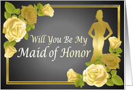 Will you be my maid of honor card