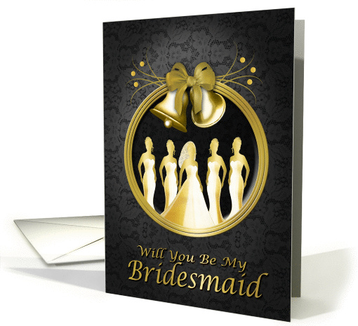 Wedding Bell Bridesmaids card (364374)