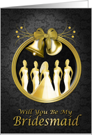 Wedding Bell Bridesmaids card