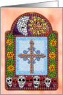 Day Of The Dead Cross Mosaic card