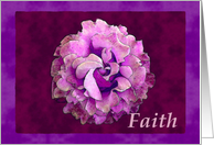 Faith with watercolor rose card