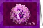 Faith with watercolor rose card
