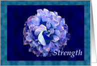 Strength with watercolor rose card