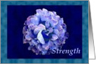 Strength with watercolor rose card