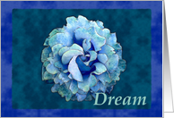 Dream with watercolor rose card