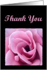 Thank You with Pink Rose card