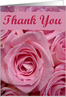 Thank You with Pink Roses card