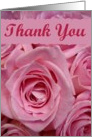 Thank You with Pink Roses card