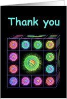 Thank You with Colorful Gift Box card