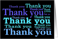 Thank You in Blue,...