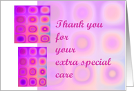 Thank You - For your Care card