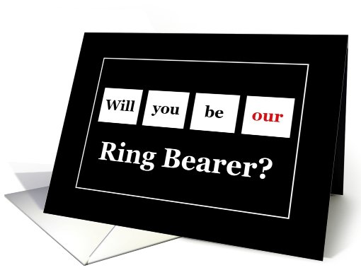 Be Our Ring Bearer card (373080)
