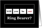 Be Our Ring Bearer card