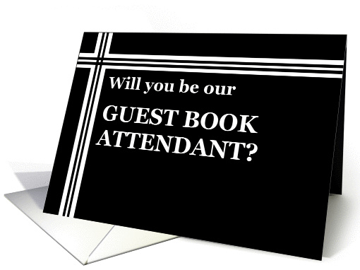 Be our Guest Book Attendant card (374917)