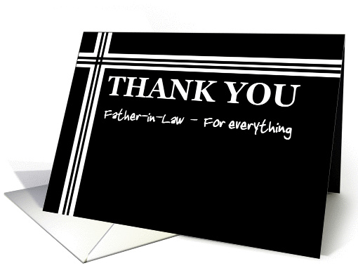 WEDDING Thank You - Father-in-Law card (375822)