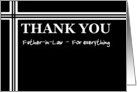 WEDDING Thank You - Father-in-Law card