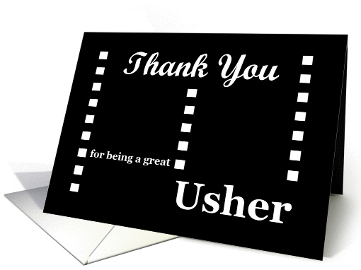 WEDDING Thank You - Usher card (375879)