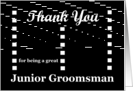 WEDDING Thank You - Junior Groomsman card