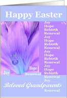 Happy Easter Grandparents card