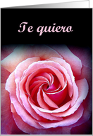 Te quiero - I love you - Spanish card