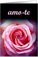 amo-te - I love you - Portuguese card