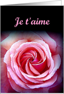 Je t’aime - I Love you - French card