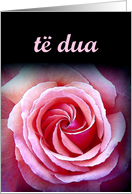 t dua - I Love you - Albanian card