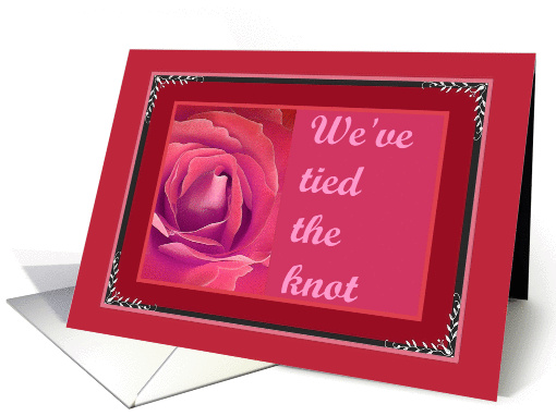 Just Married - We've Tied the Knot card (385453)