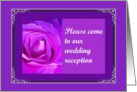 Wedding Reception Invitation card