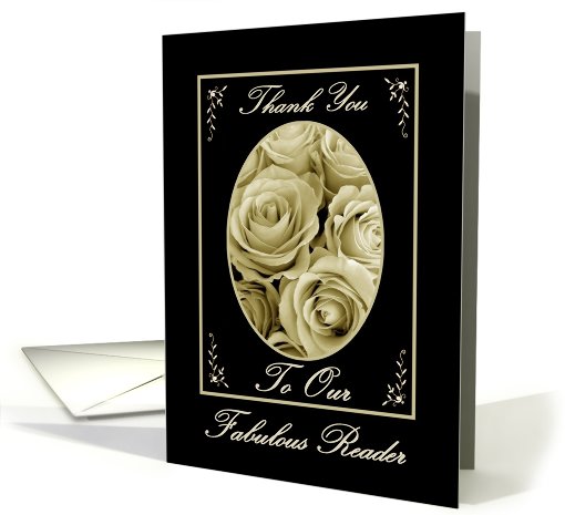 Thank You - Wedding Reader card (386815)