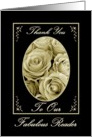 Thank You - Wedding Reader card