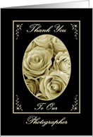 Thank You - Wedding Photographer card