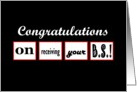 BS Graduate - Congratulations card