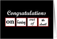 Congratulations - Coming Out card