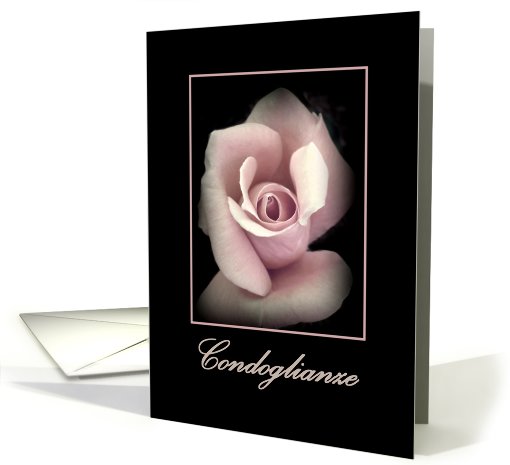 Condoglianze - Sympathy - ITALIAN card (402652)