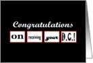 Congratulations - DC Degree card