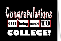 College Acceptance -...