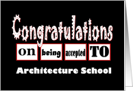 Architecture School - Congratulations - FUNNY card