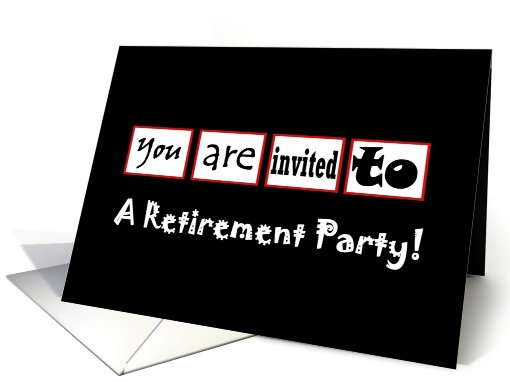 Retirement Party Invitation card (422323)