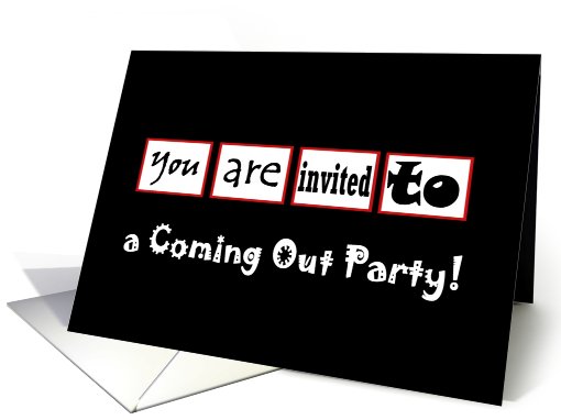 Coming Out Invitation card (422333)
