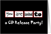 CD Release Party card