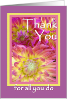 Employee Appreciation - Thank You - Flowers card