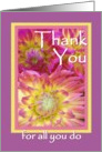 Employee Appreciation - Thank You - Flowers card