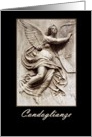 Condoglianze - In Sympathy - Angel with Harp card